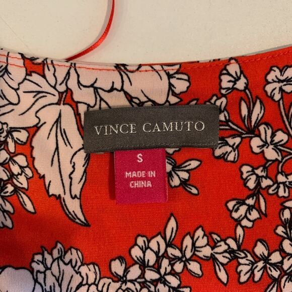 Vince Camuto Dress Womens S Small Botanical Floral V Neck Spaghetti Strap Maxi - Picture 10 of 12